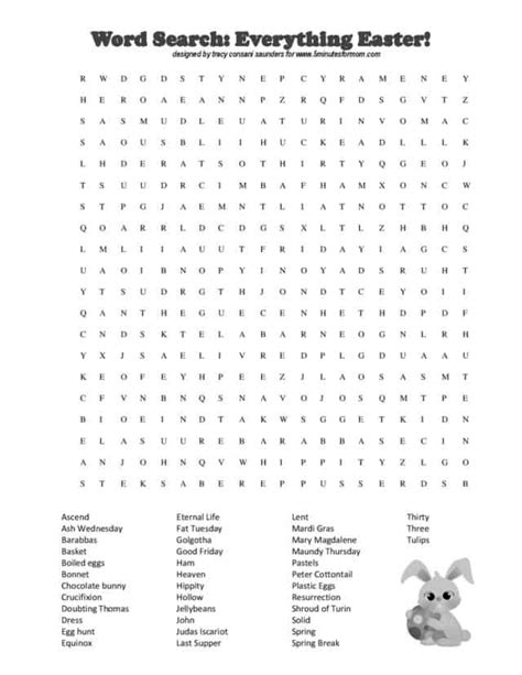 Easter Wordsearch 5 Minutes For Mom