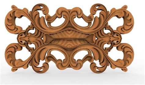 Easy Decorative Wood Carving Pattern For Cnc Router Stl File Home Cnc