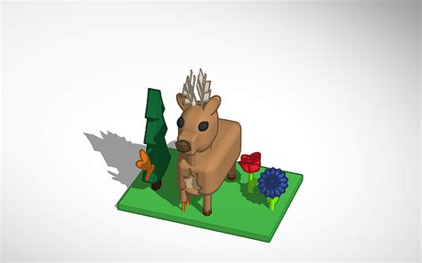 5 Easy Deer Designs in Tinkercad