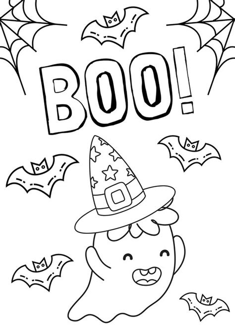 Easy Halloween Coloring Pages