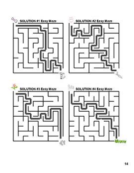 Easy Mazes For Kids Ages 4 8 By Mirin Candy Tpt