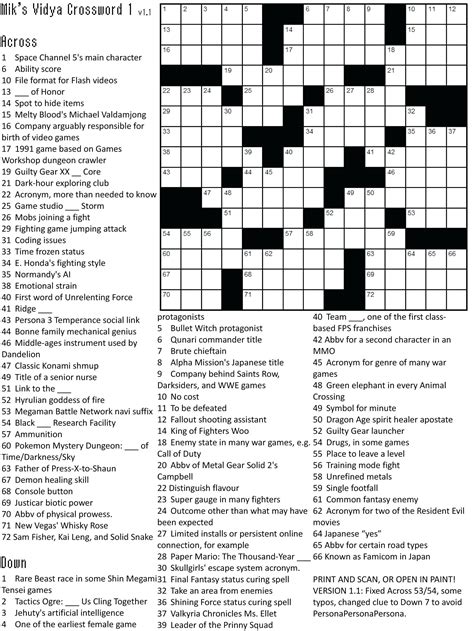 Easy Themed Crossword Puzzles