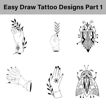 Easy To Draw Tattoo Designs Part 1 By Michael M Porter Tpt