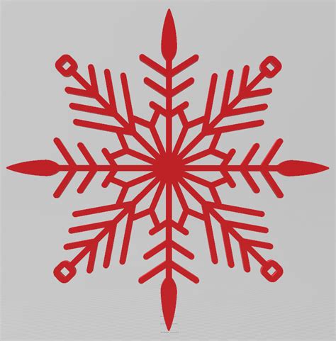 Easy To Print Snowflake Christmas Ornament 25 Ornaments By