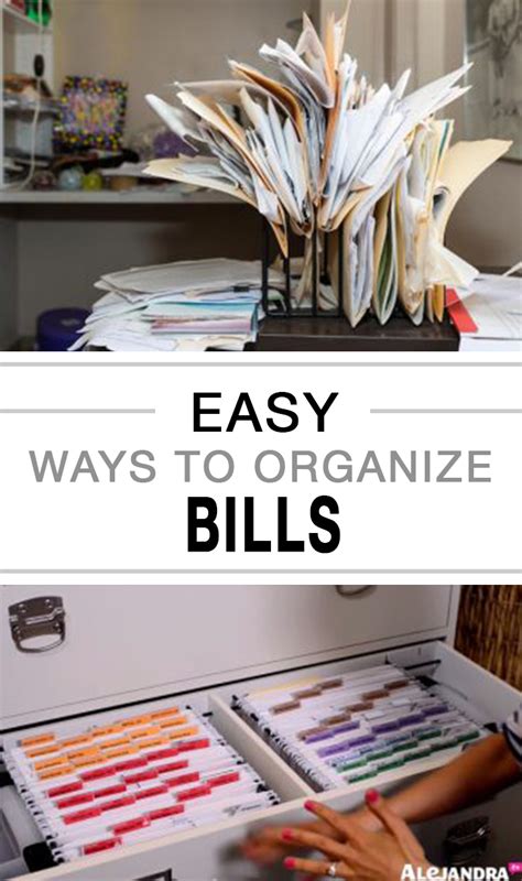 Easy Ways To Organize Bills Page 5 Of 5 The Organized Chick