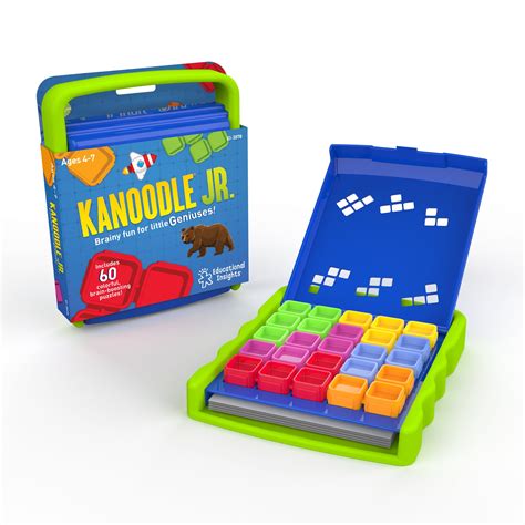 Educational Insights Kanoodle Jr Brain Boosting Puzzle Game For Kids 60 Challenges Ages 4