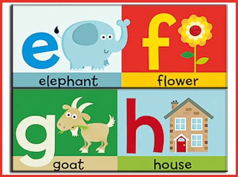 Efgh Printable Preschool Lesson Plan