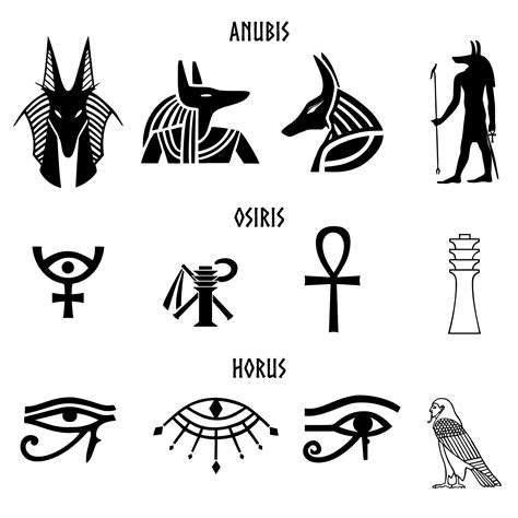 Egyptian God Tattoos Symbols Of Power And Protection Art And Design