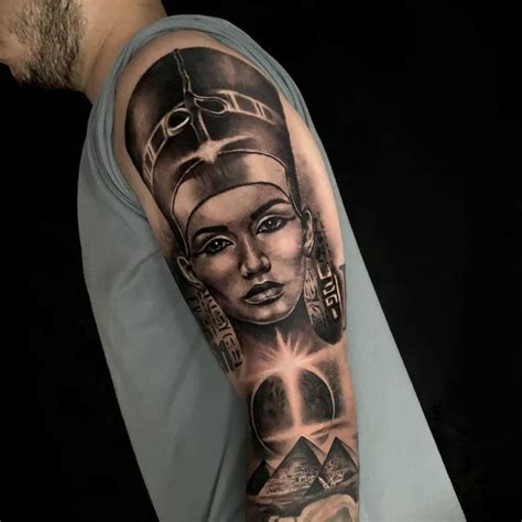 Egyptian Queen Nefertiti Tattoo