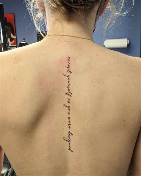 Elegant Spine Tattoo Quotes