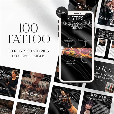 Elevate Your Ink Art With Luxury Tattoo Instagram Templates Etsy