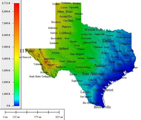 Elevate Your Knowledge: Texas Elevation Map Explained