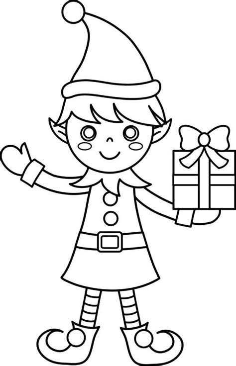 Elf Coloring Pages Printable Pdf Coloringfolder Com