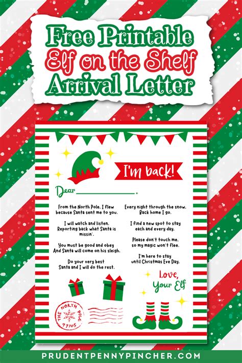 Elf On The Shelf Arrival Letter Printable Template Free Artofit