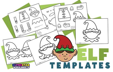 Elf Template Superstar Worksheets