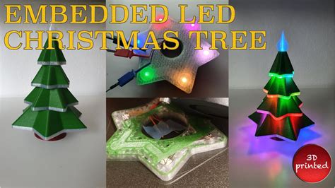 Embedded Led 3D Printed Christmas Tree 3D Printing Prints Christmas