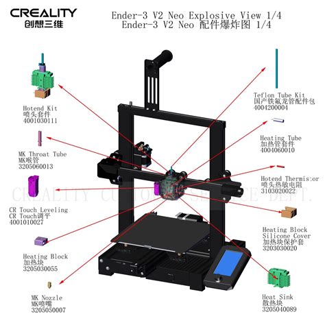 Ender 3 V2 Part List for Upgrades and Repairs