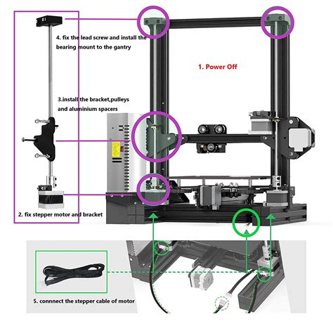 Ender3 V2 Double Screw Upgrade Kit Dual Z Axis Upgrade By Creality