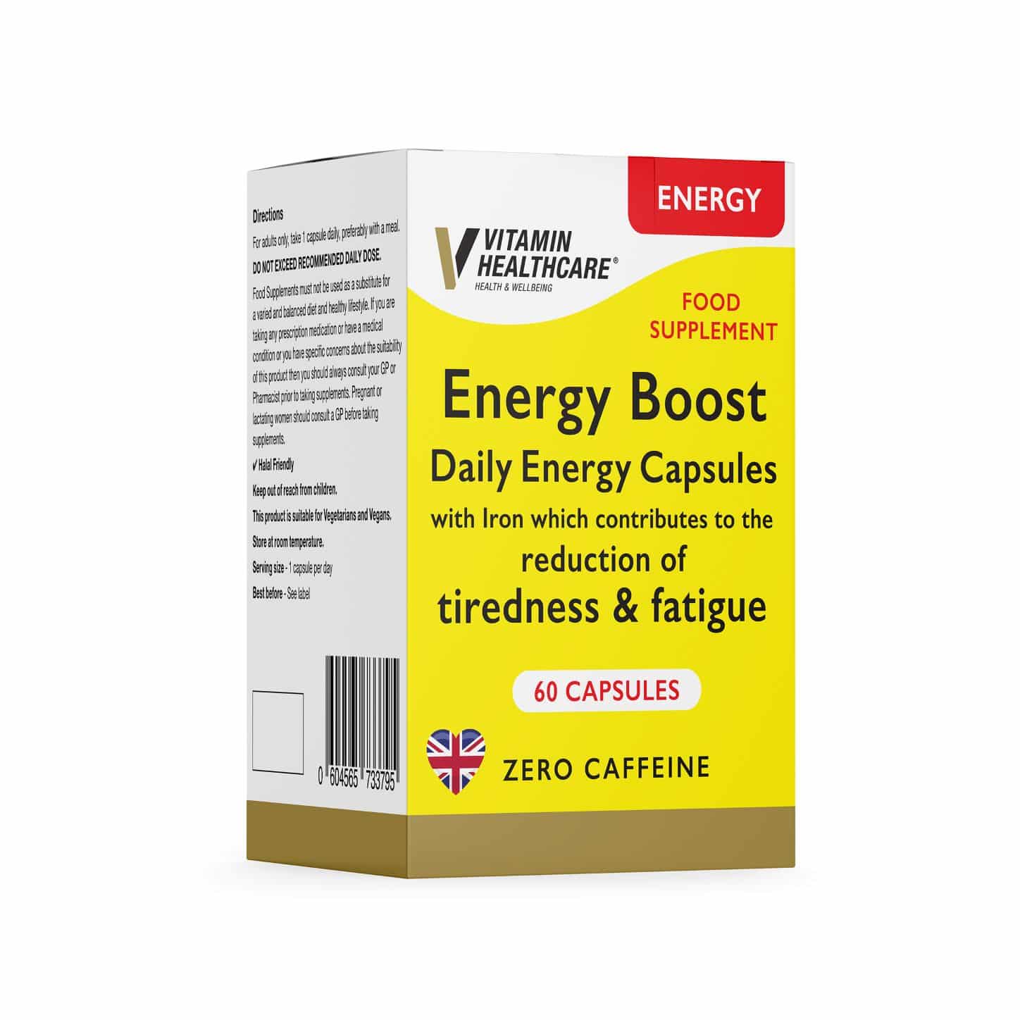 Energy Boost Capsules Supplements Direct