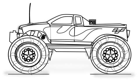 Entrelosmedanos Printable Monster Truck Coloring Pages