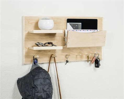 Entryway Organizer With 2 Shelves Mail Slot And Pegs For Etsy In 2021