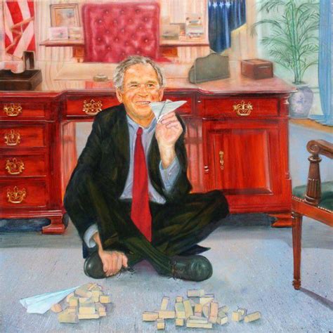 Epsteins Painting of George Bush Sparks Controversy