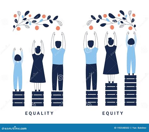 Equality And Equity Concept Illustration Human Rights Equal