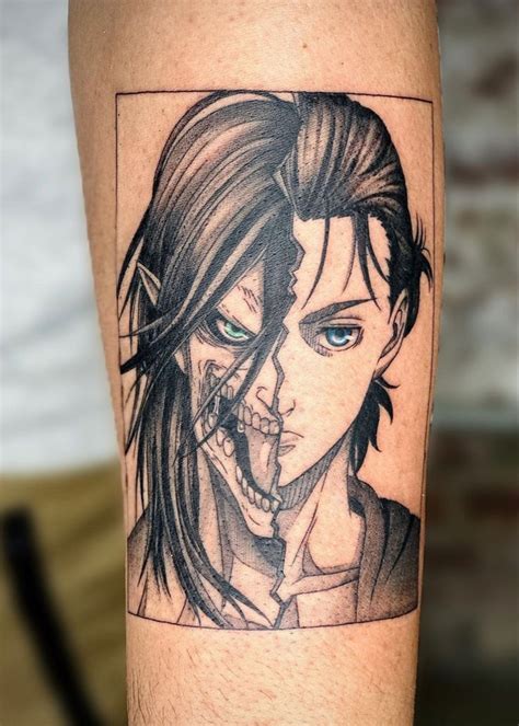 Eren Yeager Tattoo Em 2021 Boas Ideias Para Tatuagem Tatuagens Retro