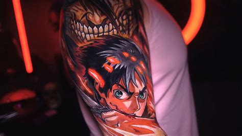 Eren Yeager Tattoo Timelapse Youtube