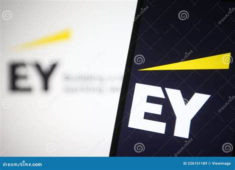 Ernst Young Global Limited Logo Editorial Stock Image Image Of