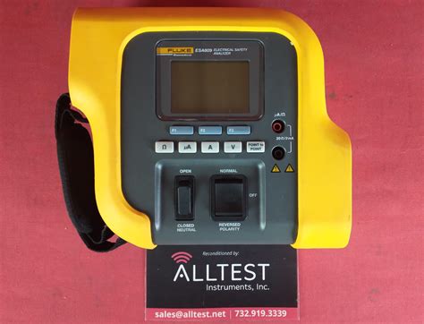 Esa609 Fluke Electrical Safety Analyzer Alltest Instruments