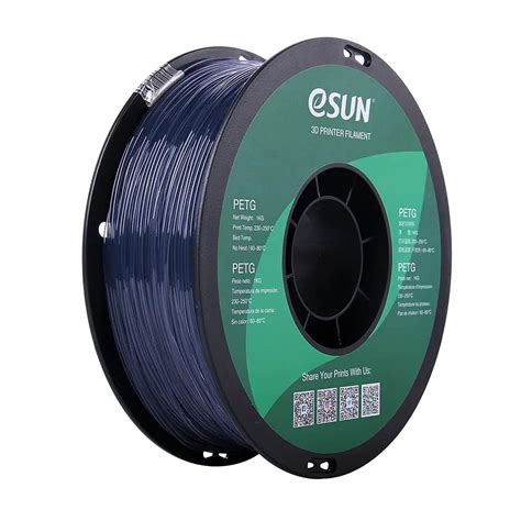 Esun Petg Transparent Grey 1 75Mm 1Kg 3D Printing Filament 3D Filaprint