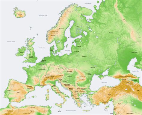 6 Ways Europe's Map Reveals its Topography