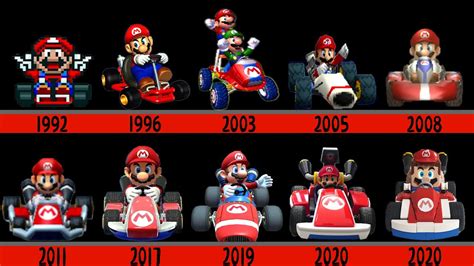 Evolution Of Mario Kart Game Lego And Super Mario Bros Movie 1992