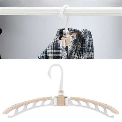 Extensible Folding Clothes Overcoat Hanger Holder Portable Travel