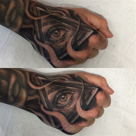 Eyes Tattoo On Hand