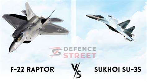 F 22 Raptor Vs Sukhoi Su 35 Comparison Bvr Dogfight Defence Street