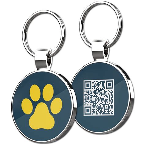 Factory Custom Engraved Dog Name Tag Personalized Nfc Qr Code Paw Pet