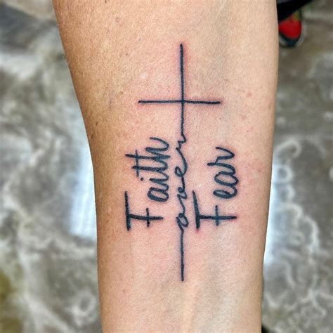 7 Powerful Faith Over Fear Tattoo Designs