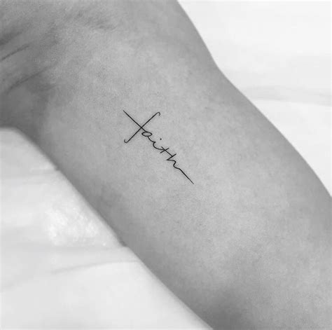 Faith Tattoo Cross Tattoos For Women Christian Tattoos