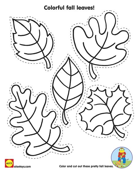 Fall Leaves Template Free Printable For Kids Craft