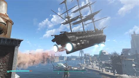 Fallout 4 Moving The Uss Constitution Youtube