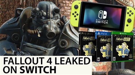 Fallout 4 On Nintendo Switch Is Coming According To Leak Youtube