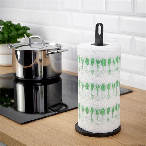 Familj Kitchen Roll Holder Anthracite Ikea