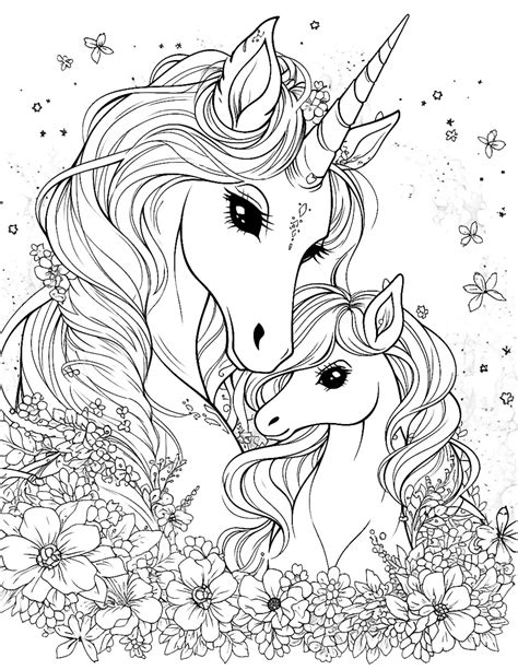 Family And Parenting Magical Unicorn Coloring Pages