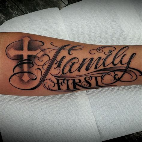 Family First Tattoo Design Ideas and Inspiration