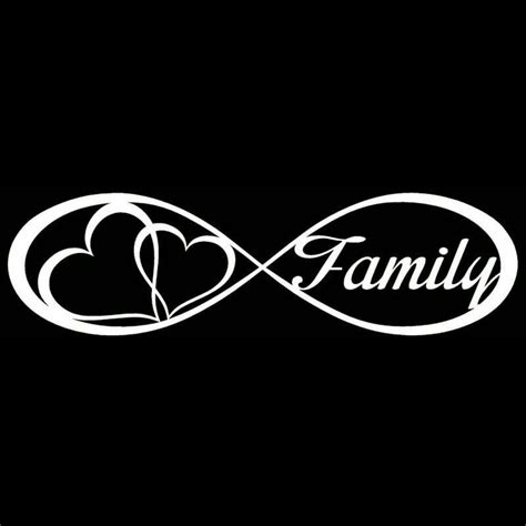 Family Love Heart Forever Symbol Cut Vinyl Decal Etsy