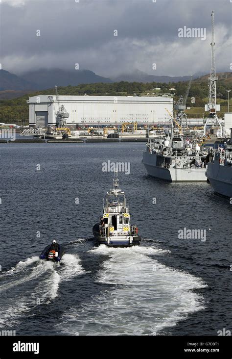 Faslane Naval Base Known Officially As Hm Naval Base Clyde As The