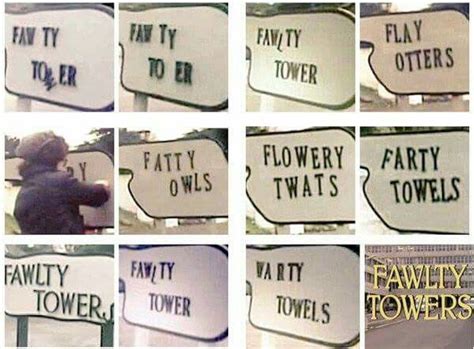 Fawlty Towers Signs Fawlty Towers Old Tv Shows Classic Tv