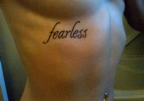 Fearless Rib Tattoo Want